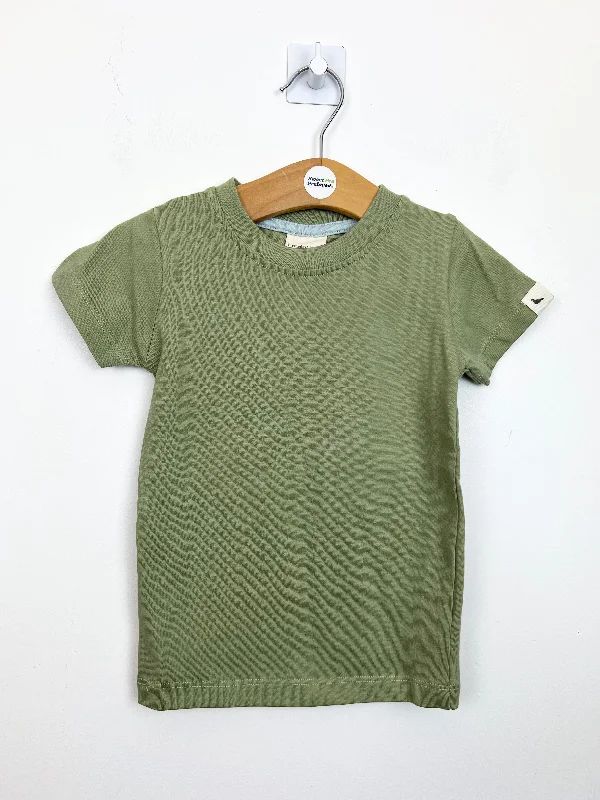 Turtle Dove khaki T-shirt 0-6m  - New