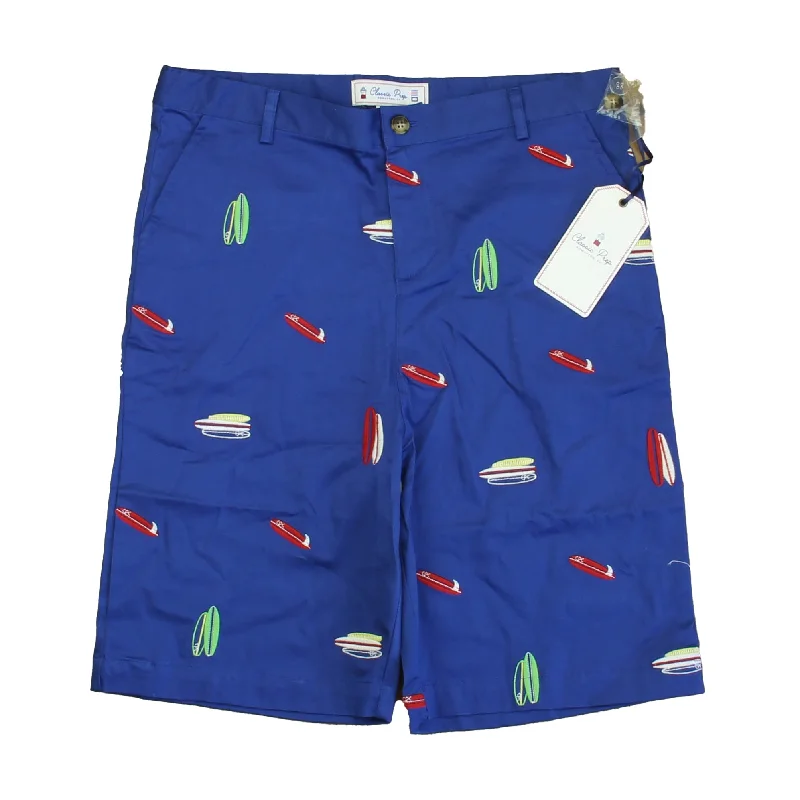 Classic Prep Boys Surfboard on Mazarine Blue Shorts Size: 6-14 Years