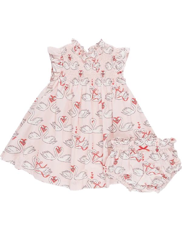 Stevie Dress Set - Swan Love
