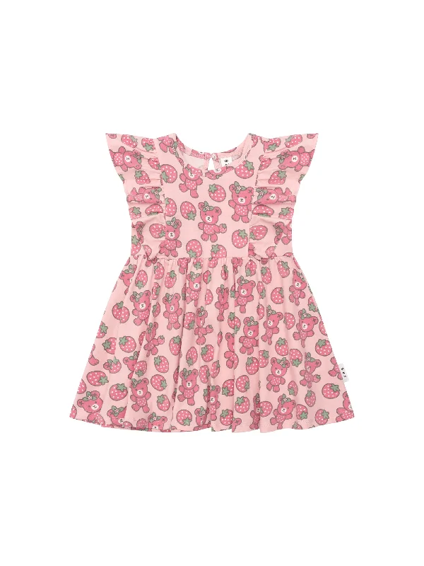 Huxbaby Berry Bear Frill Dress (Candy)