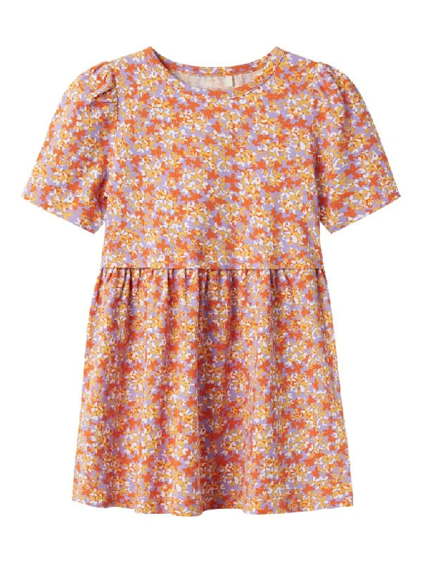 Name it Girls Colourful Short Sleeved Dress